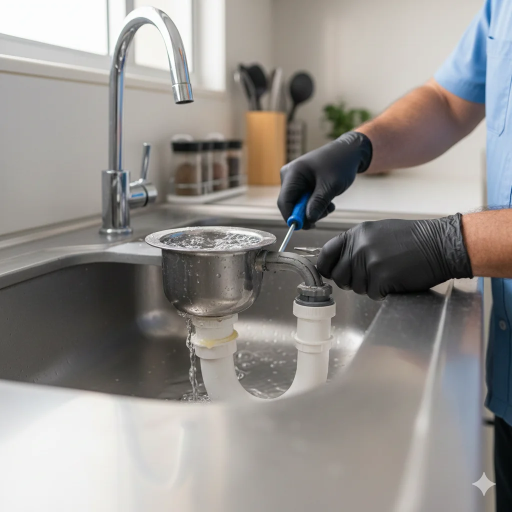 Desentupimento de Pia de Cozinha