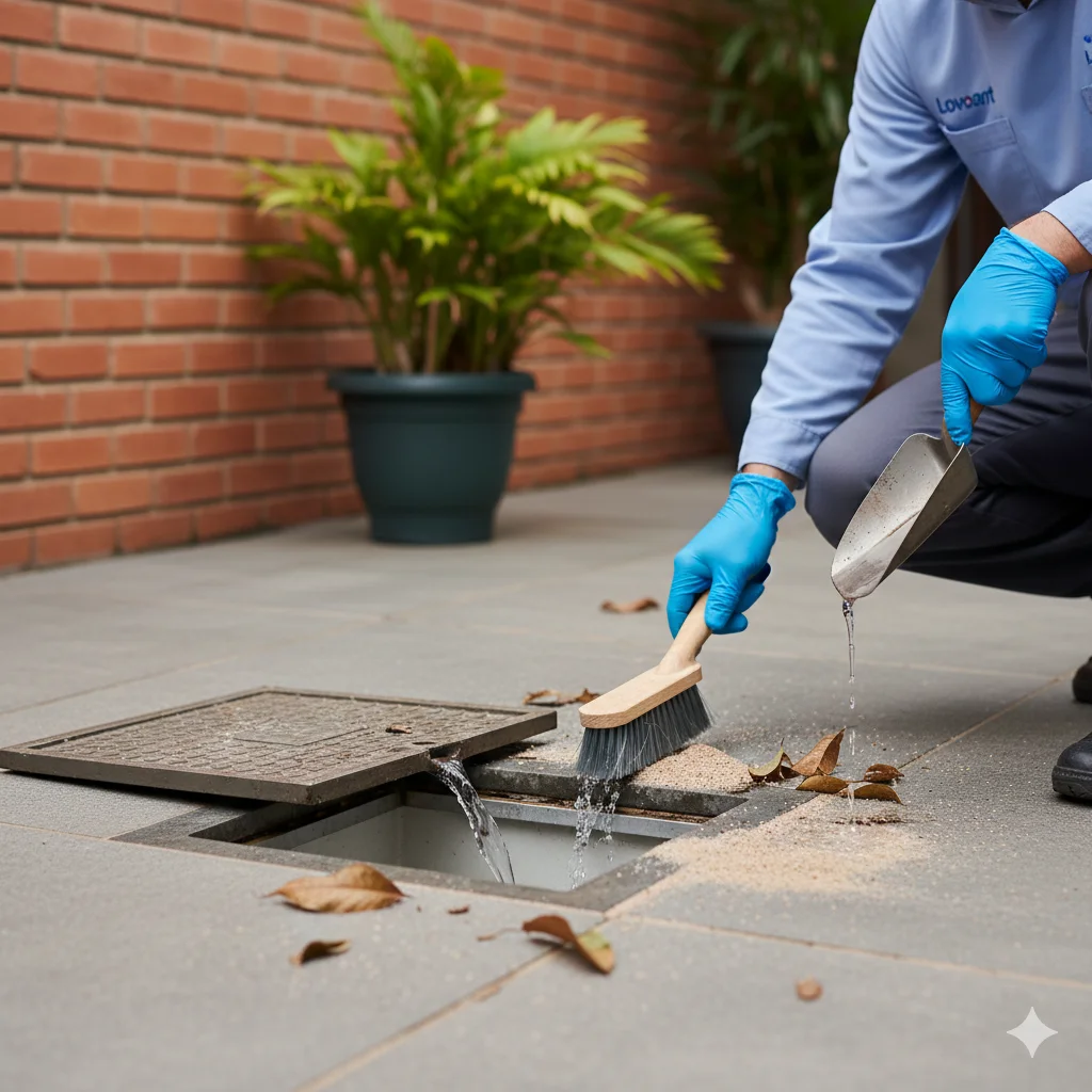 Desentupimento de Ralo de Quintal e Garagem